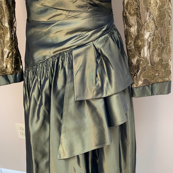 Vintage Jessica McClintock Dress With Jacket Size 8 - Picture 5 of 15